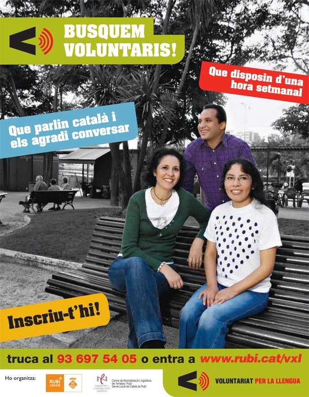 Campanya Voluntaris per la llengua Rubí - Versió Plaça Pearson, Campaña Voluntaris per la Llengua - Versión Plaza Pearson, Campaign 