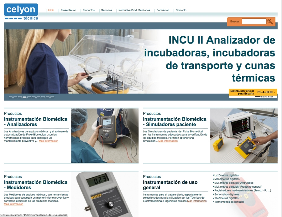 Homepage de Celyon Técnica